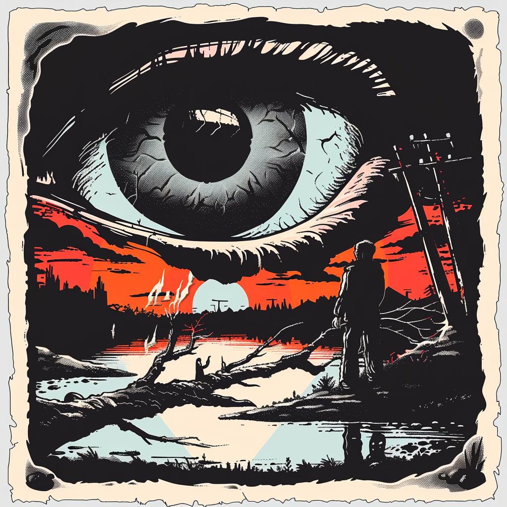 poster  eye  man  occult  spiritual  style  dark  terror  graphic  art 930613