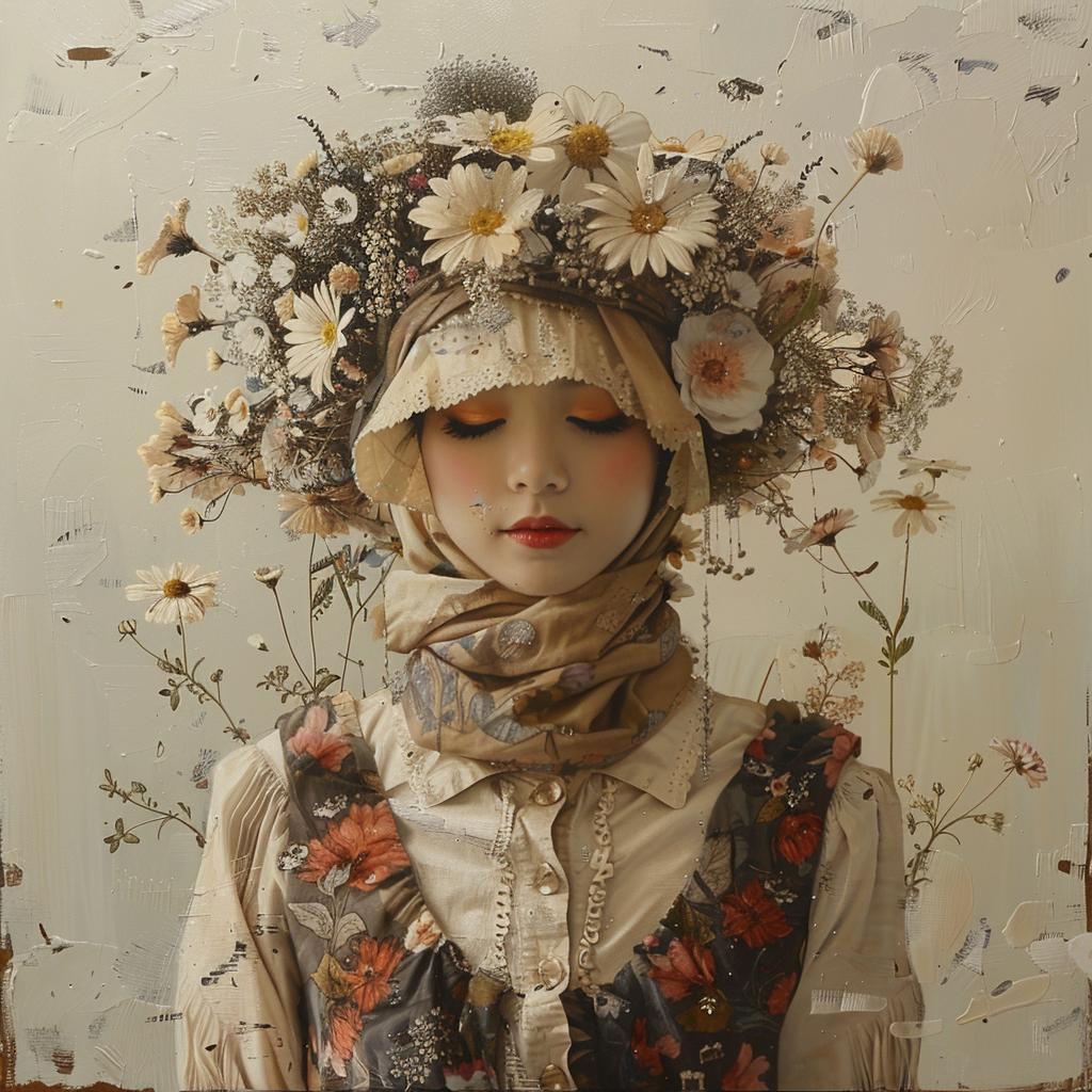 woman  flowers  head  floral  beauty  colorful  portrait  ethereal  nature  feminine 960865