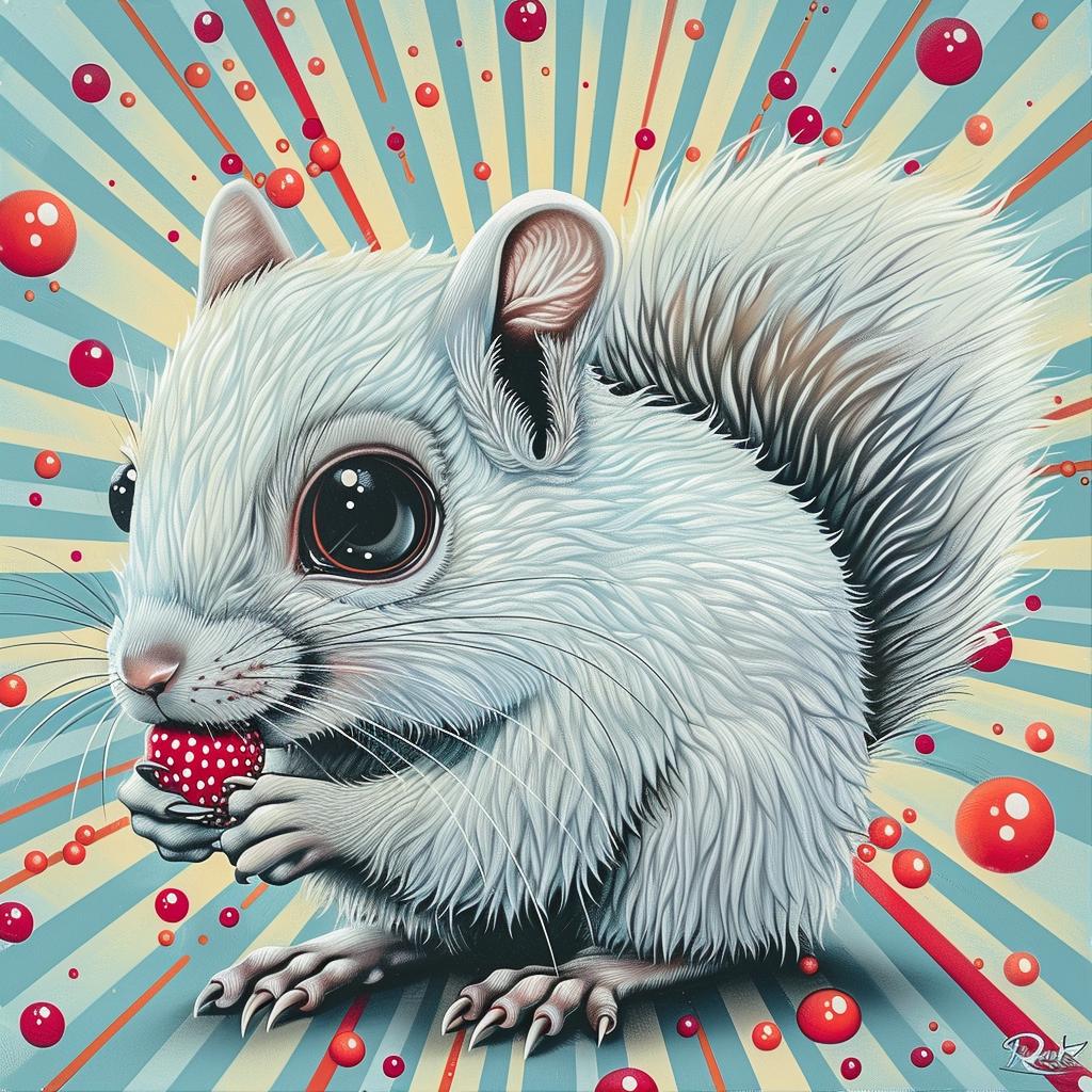 squirrel  kawaii  painting  white  bubbles  cute  animal  whimsical  background  fun 1033689
