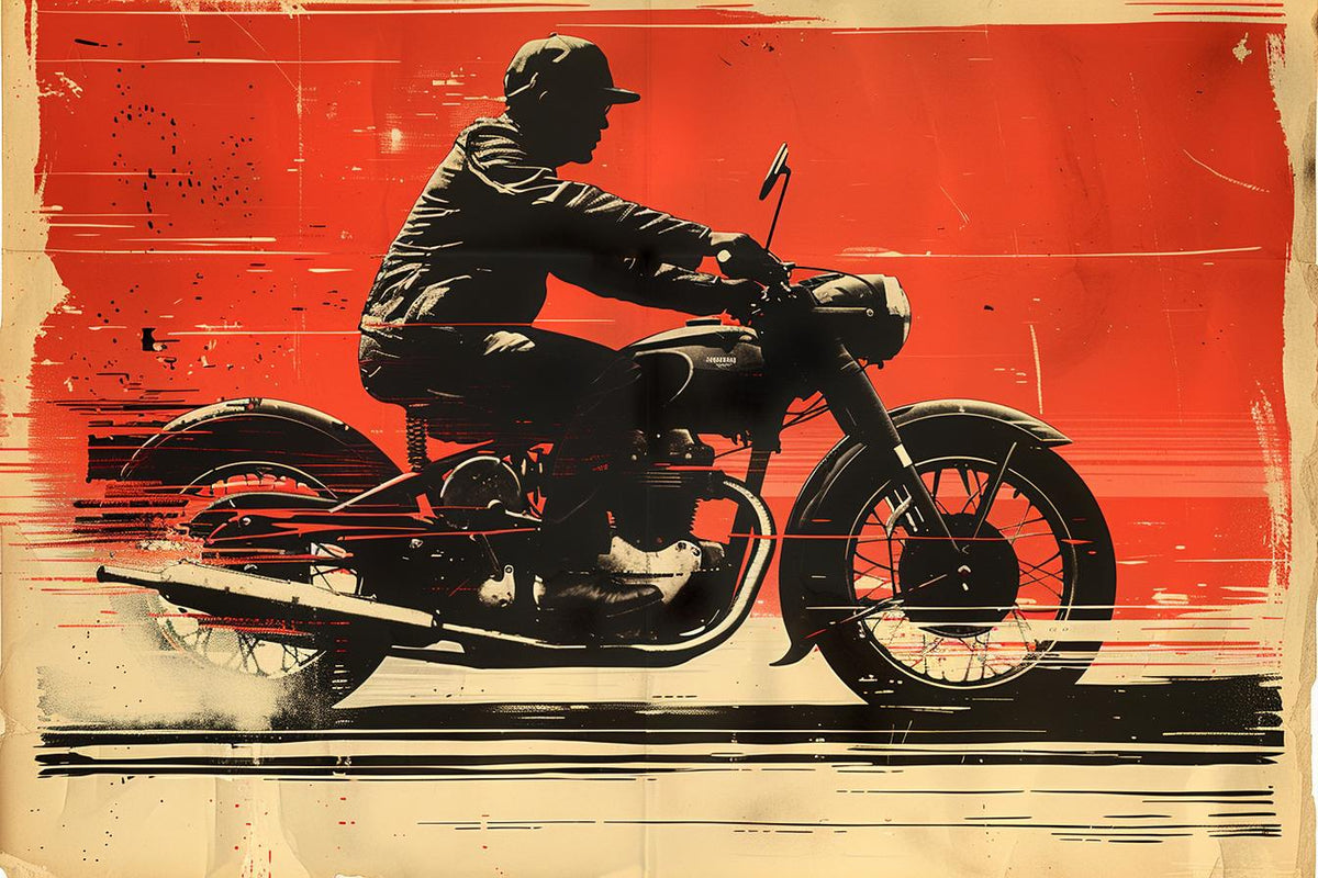 ElLissitzky  Kandinsky  Rodchenko  Bauhaus  Constructivism  poster  motorcycle  man  digital  art 938993