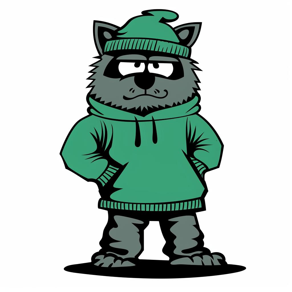 raccoon  cartoon  hoodie  hat  aggressive  streetwise  minimal  animal  culture  knit 958600