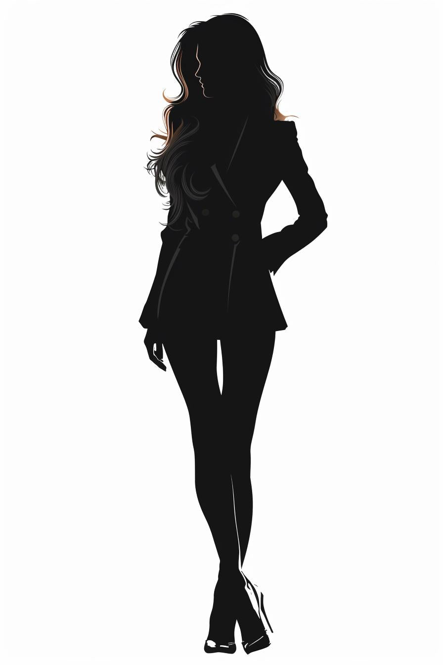 woman  silhouette  business  suit  vector  professional  minimalist  white  background  attire 954362