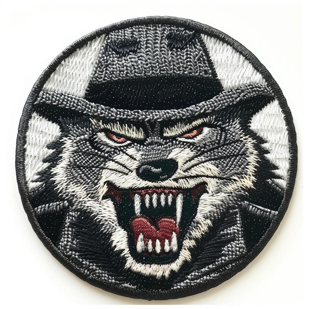 patch  streetwear  werewolf  angry  chenille  minimal  stitching  animal  design  embroidery 955249