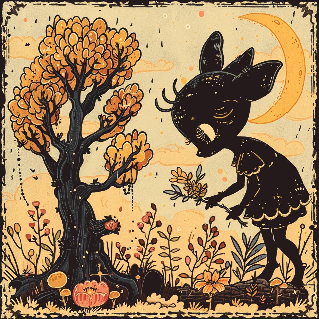 girl  cat  forest  naturalistic  dark  occult  spiritual  introspective  terror  art 926116