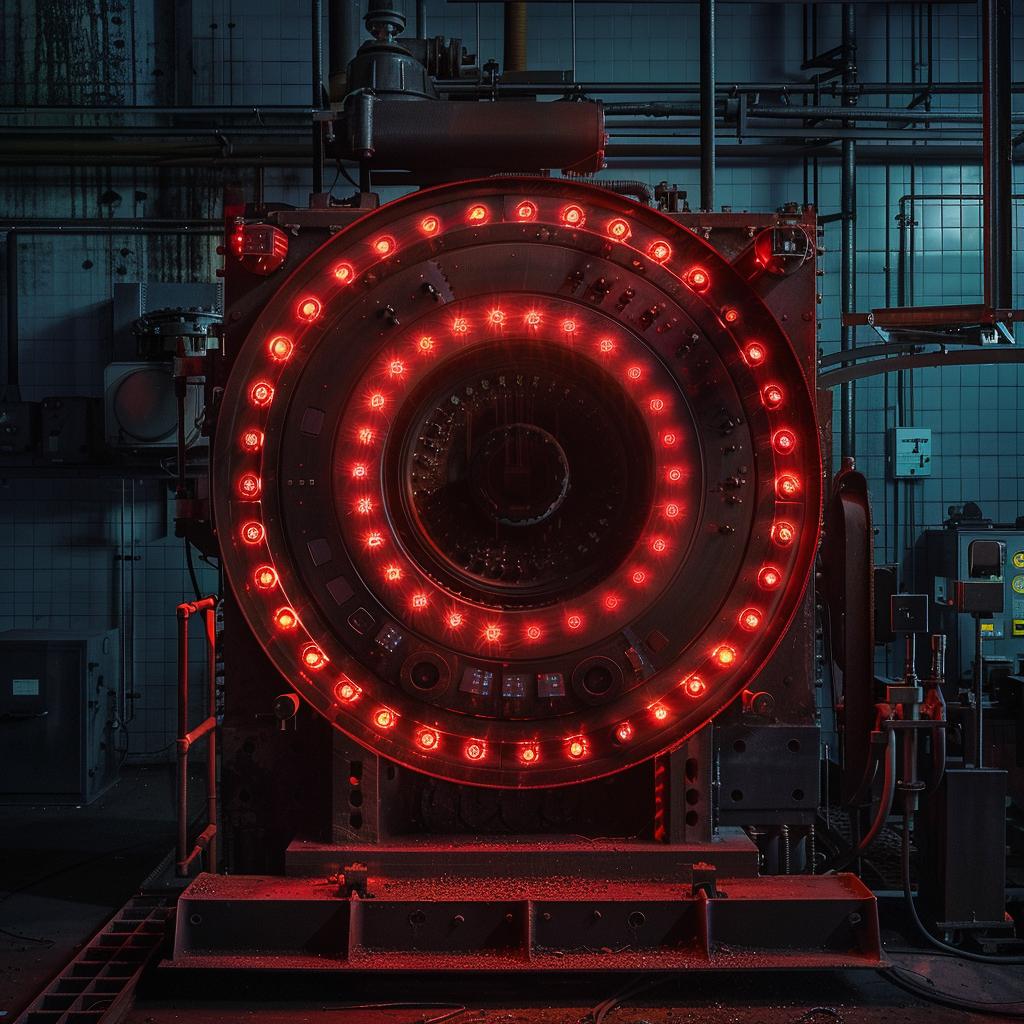 large  machine  red  lights  photo  color  glowing  unusual  design  technology 965572