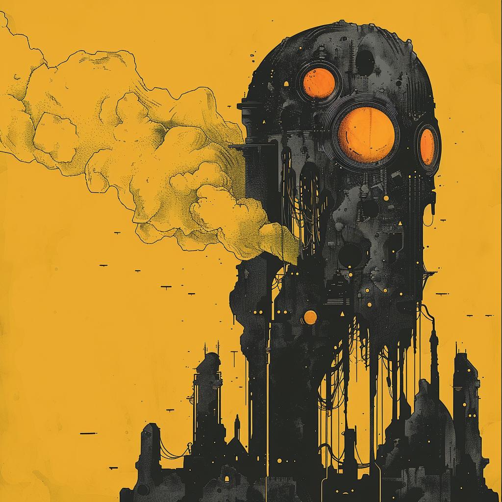 surreal  album  future  city  canvas  art  print  minimal  creative  visual 961554