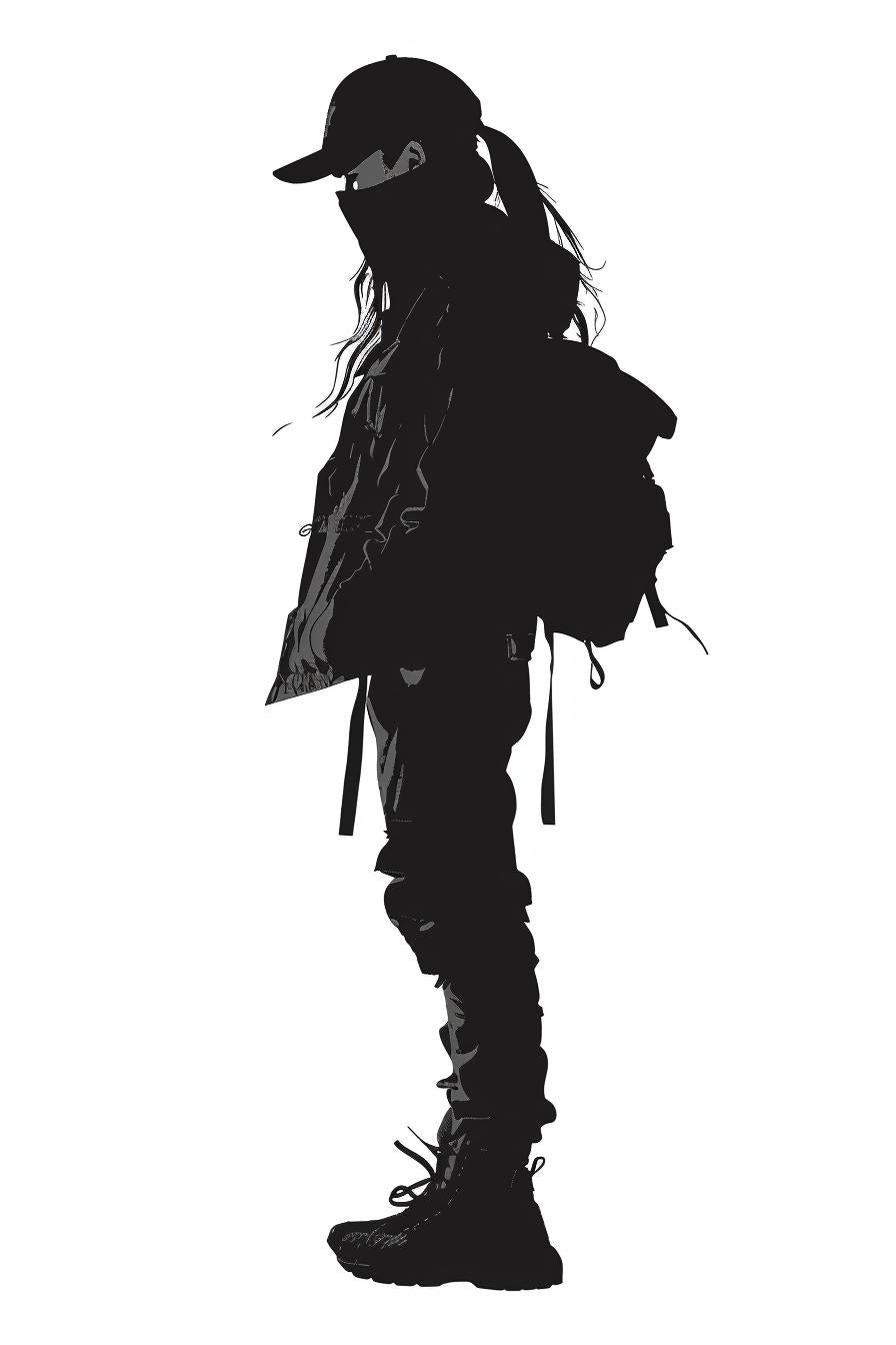 silhouette  woman  streetwear  dreadlocks  snow  vector  white  fashion  modern  profile 954520