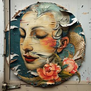painting  woman  flowers  face  beauty  nature  colorful  art  portrait  floral 1049793