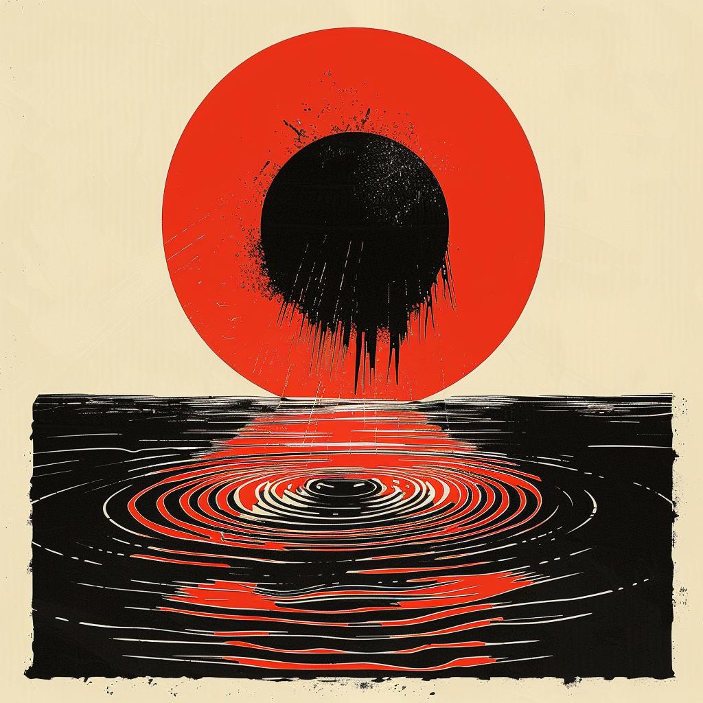 surreal  album  cover  screenprinting  minimal  Saul  Bass  creative  hyper-realistic  art 960958