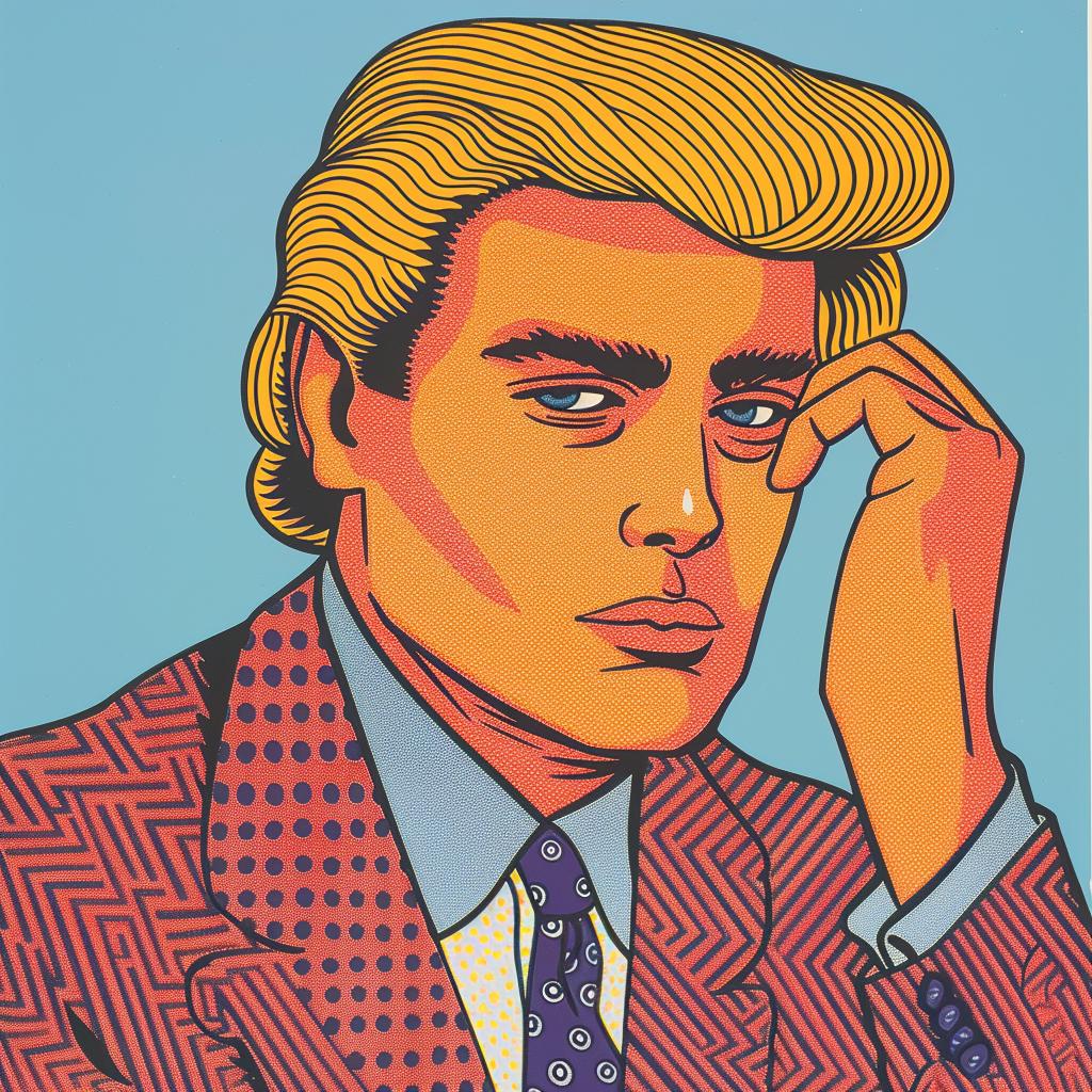Trump  portrait  suit  oil  canvas  2019  politics  expression  realism  artist 962516