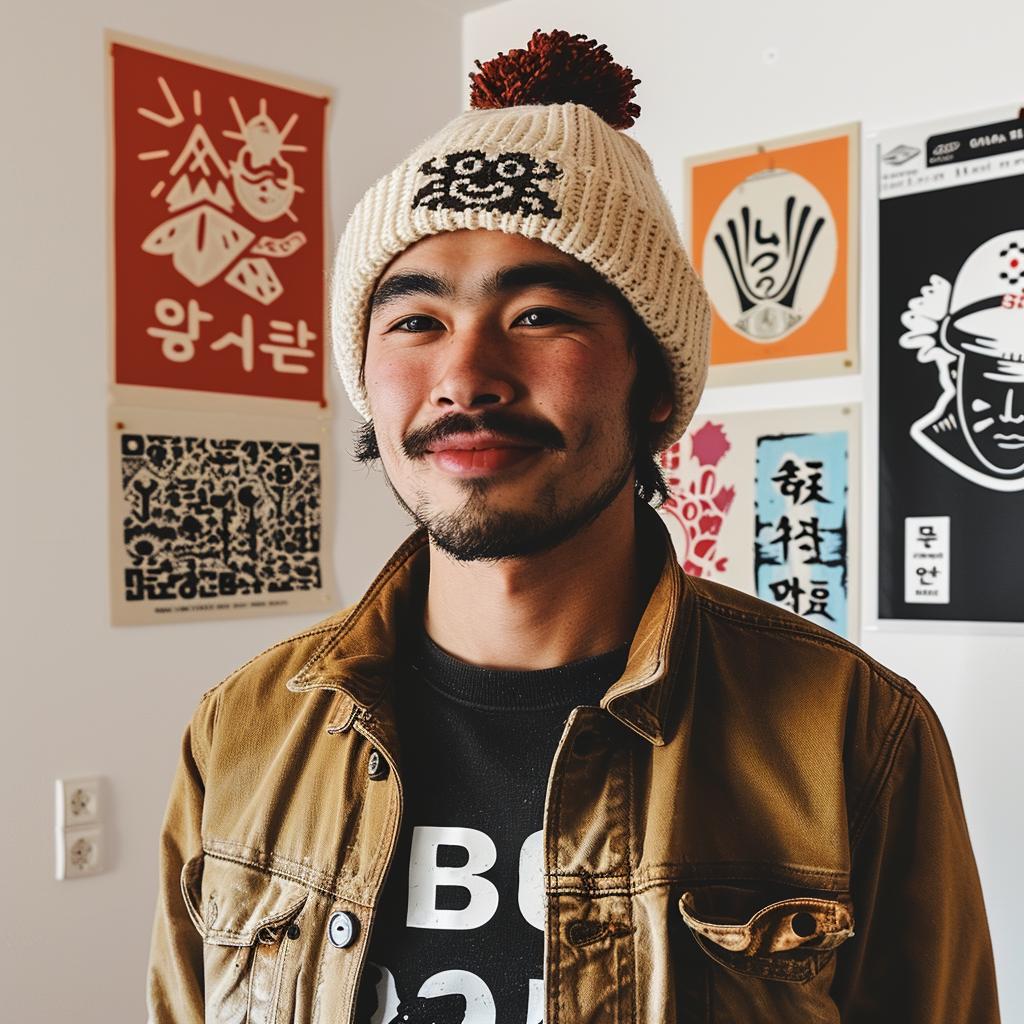 aggressive  streetwise  korean  male  beanie  jacket  minimal  culture  urban  character 957124