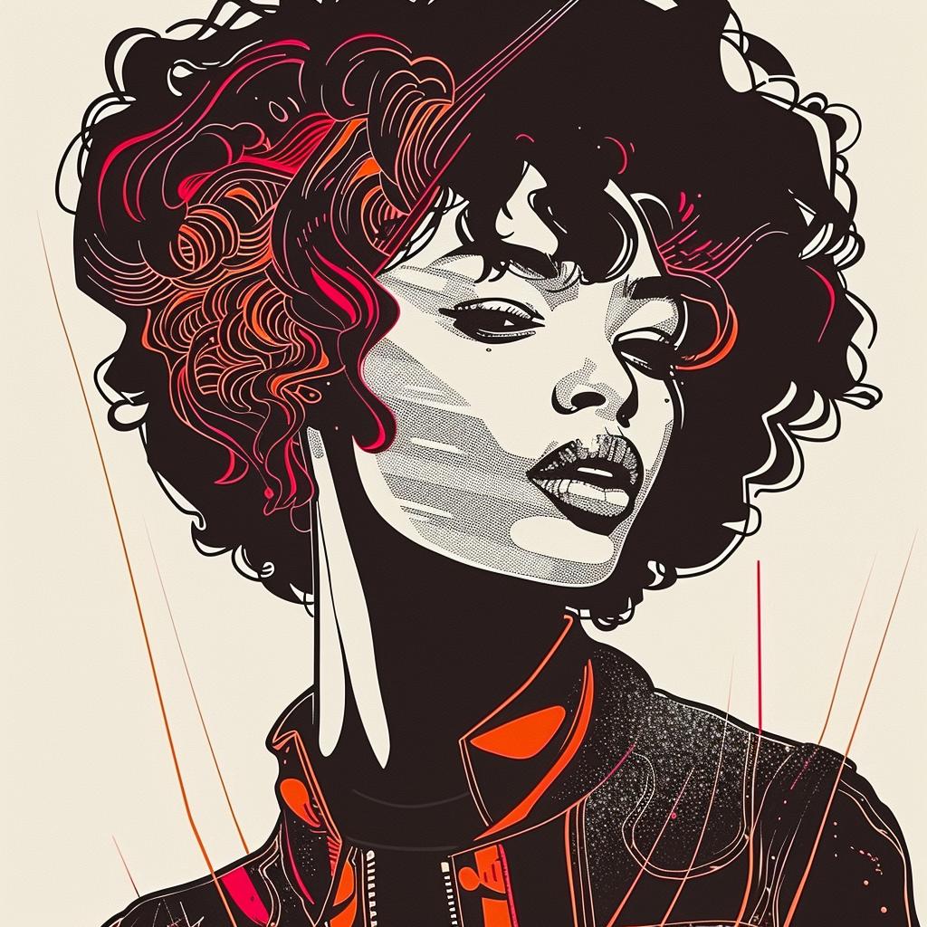 Pop Art  Kerry  Washington  digital  afro  illustration  vibrant  bold  female  graphic 938717
