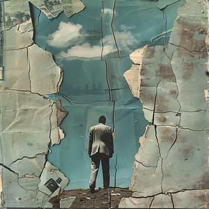 مونتاج كولاج سريالي، إعلانات من التسعينيات، تناقض، سخرية، ثقب رجل، غامض، 1041229