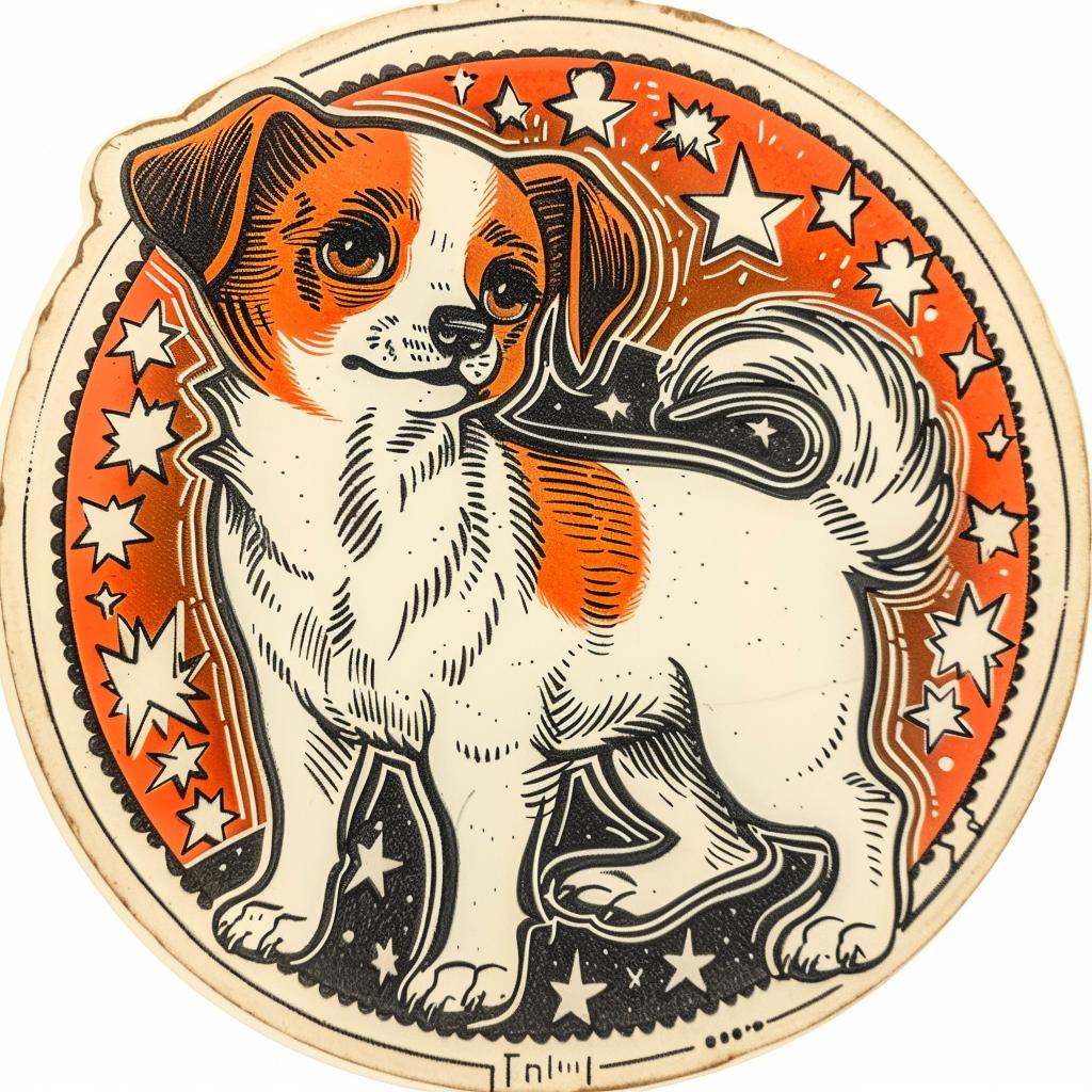 dog  jack  russell  terrier  playful  sticker  circular  pet  cute  animal 943157