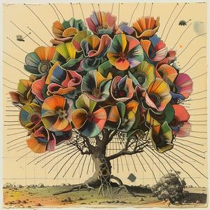 tree  flowers  drawing  embroidery  folk  nature  art  decorative  colorful  design 1037209