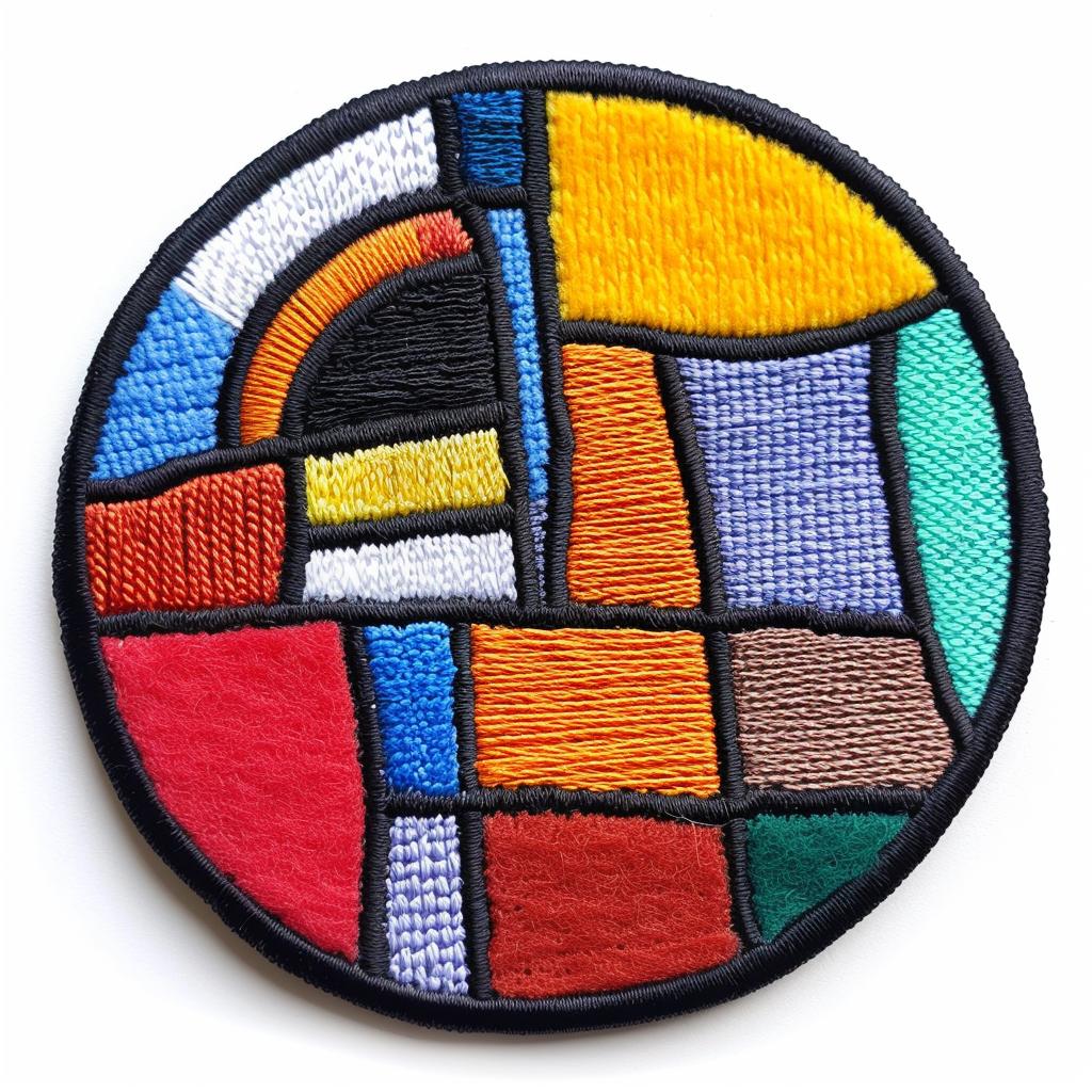 colorful  design  patch  streetwear  chenille  circular  simple  creative  stylish  modern 961480