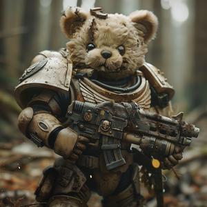 teddy  bear  warhammer  40k  fantasy  battle  epic  armor  gun  woods 1079049