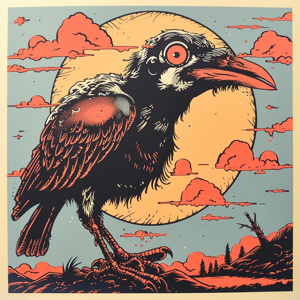 crow  poster  occult  naturalistic  spiritual  dramatic  symbolic  dark arts  surreal  artistry 925222