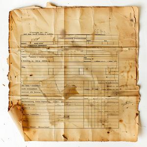 vintage  invoice  1940  worn  aged  document  authenticity  paper  used  writing 1075004