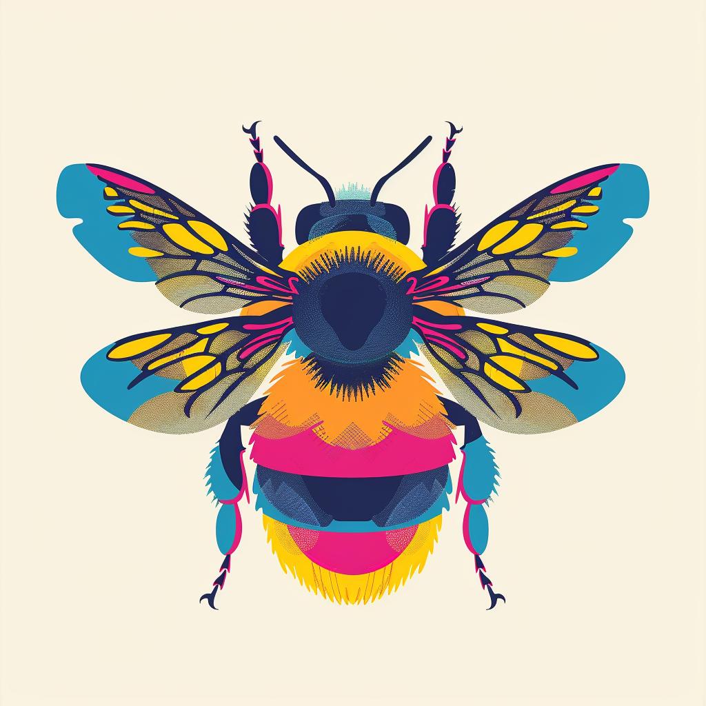 logo  bee  design  minimalist  Harper  colorful  silhouette  two-colors  white  background 960145