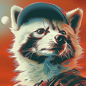 raccoon  baseball  cap  cartoon  playful  animal  funny  illustration  colorful  whimsical 1039620