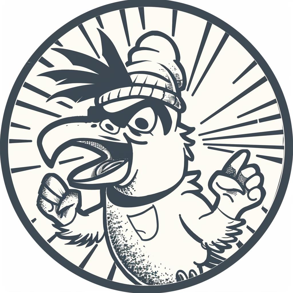 parrot  anthropomorphic  streetwise  hat  sign  cartoon  culture  aggressive  minimal  art 958317