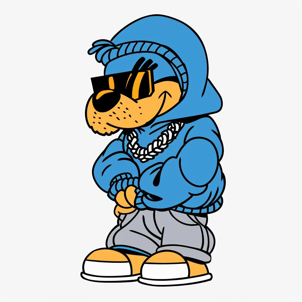 aggressive  dog  anthropomorphic  street  culture  minimal  blue  yellow  cartoon  sunglasses 958939