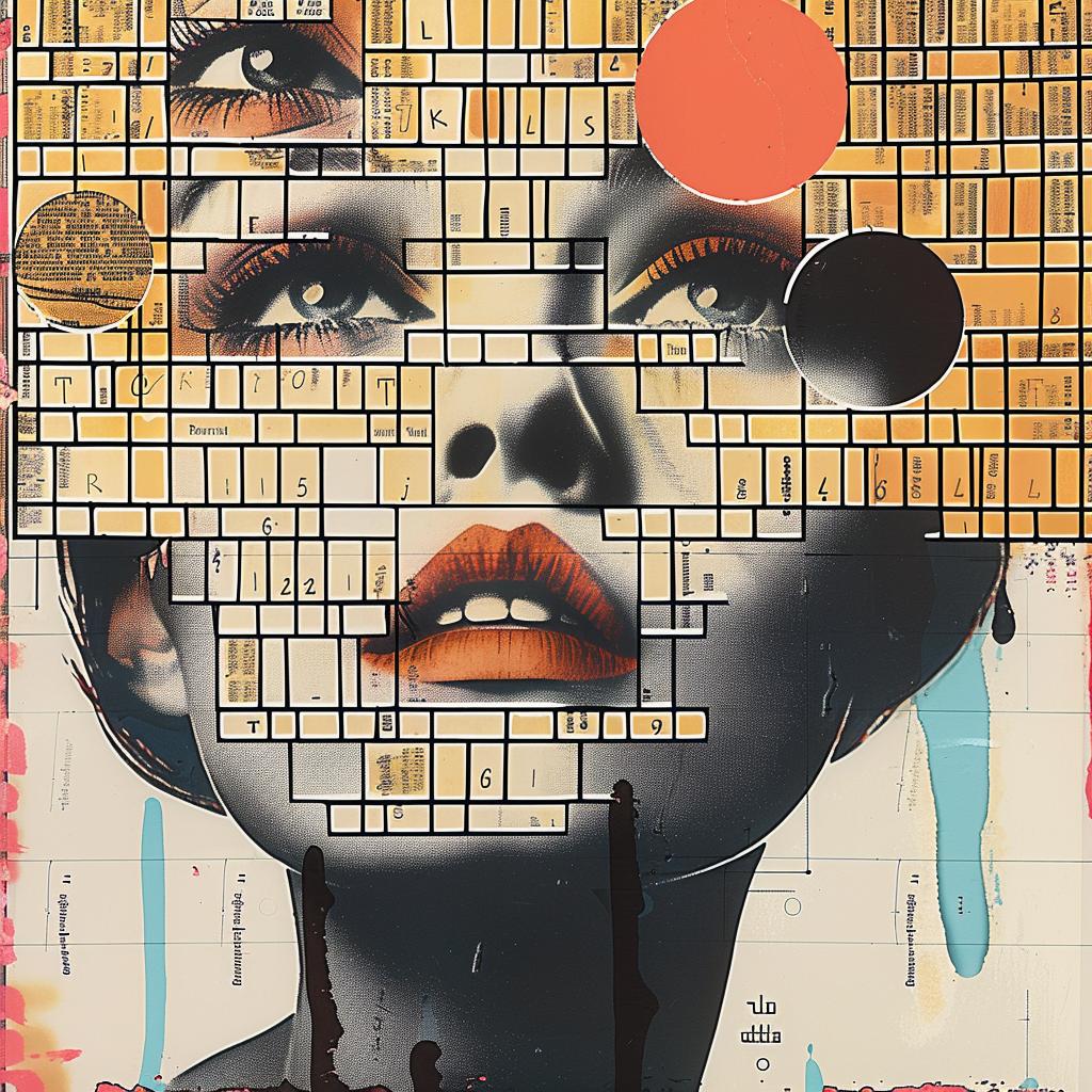painting  woman  squares  abstract  face  collage  artistic  design  expression  colorful 950900