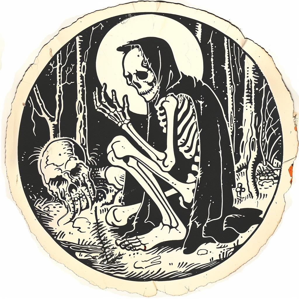art  provocative  spiritual  skeleton  woods  dark  occult  naturalistic  introspective  terror 935909