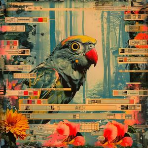painting  parrot  flowers  tree  colorful  nature  artwork  vibrant  detailed  composition 1058078