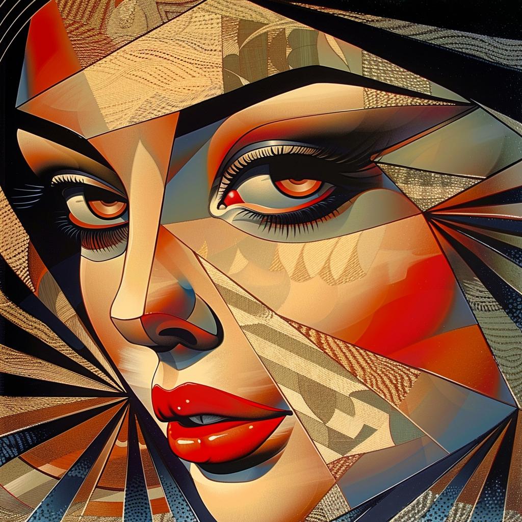 woman  geometric  shapes  Kurasov  portrait  eyes  artistic  detailed  abstract  face 966154