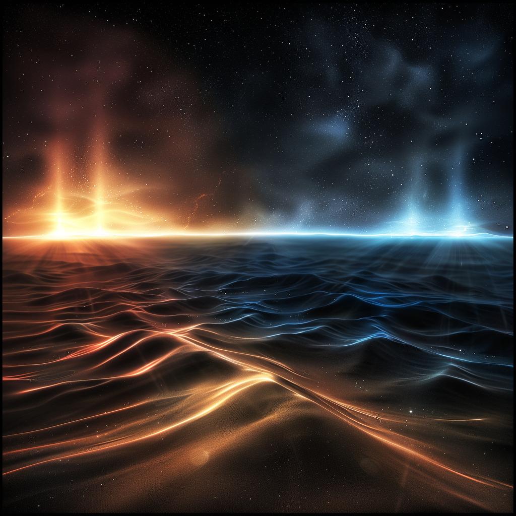 pulsar  waves  Ed  Ruscha  ocean  sky  natural  lighting  volumetric  grain 1025674