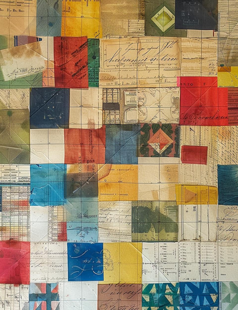 quilt  newspapers  paper  patchwork  upcycled  art  textiles  collage  vintage  creative 962149