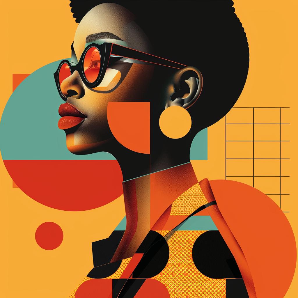 abstract  art  minimalist  portrait  girl  geometric  colorful  elegance  modern  design 929147