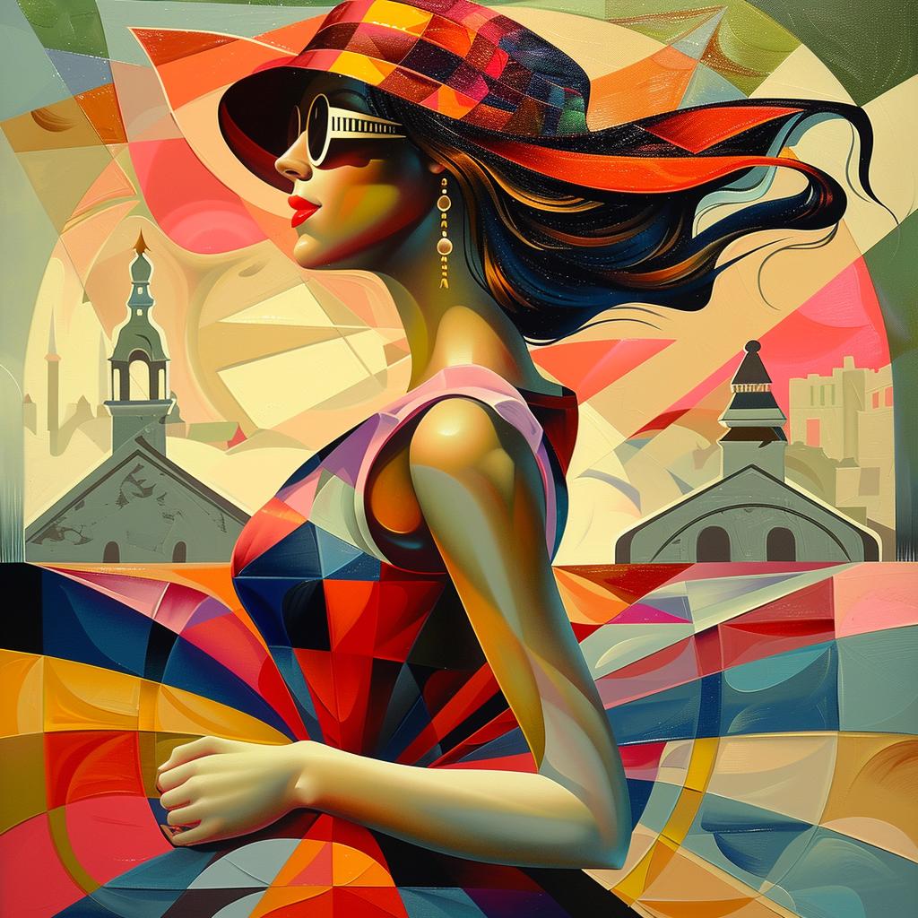 woman  colorful  dress  hat  portrait  vibrant  fashion  traditional  artistic  depiction 966183