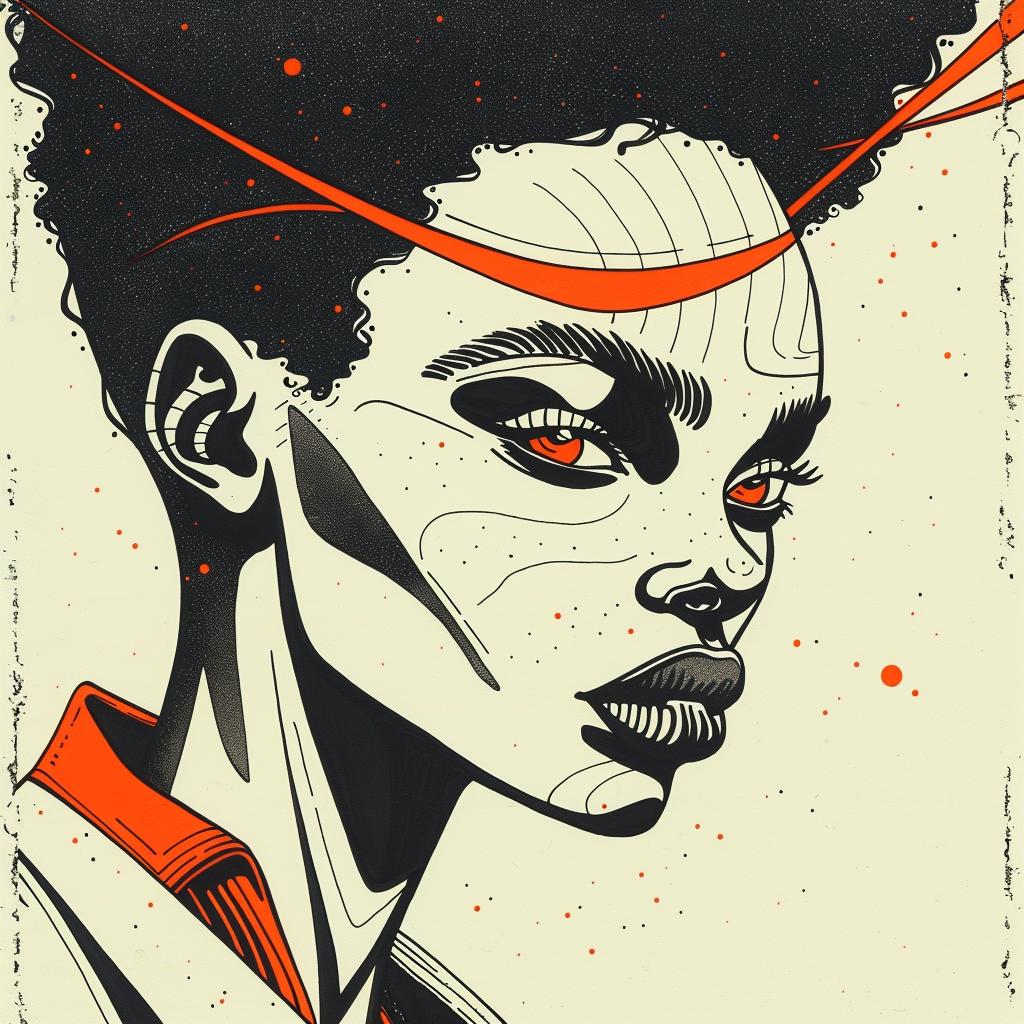 Pop Art  afro  woman  model  illustration  graphic  portrait  vibrant  bold  colorful 938715