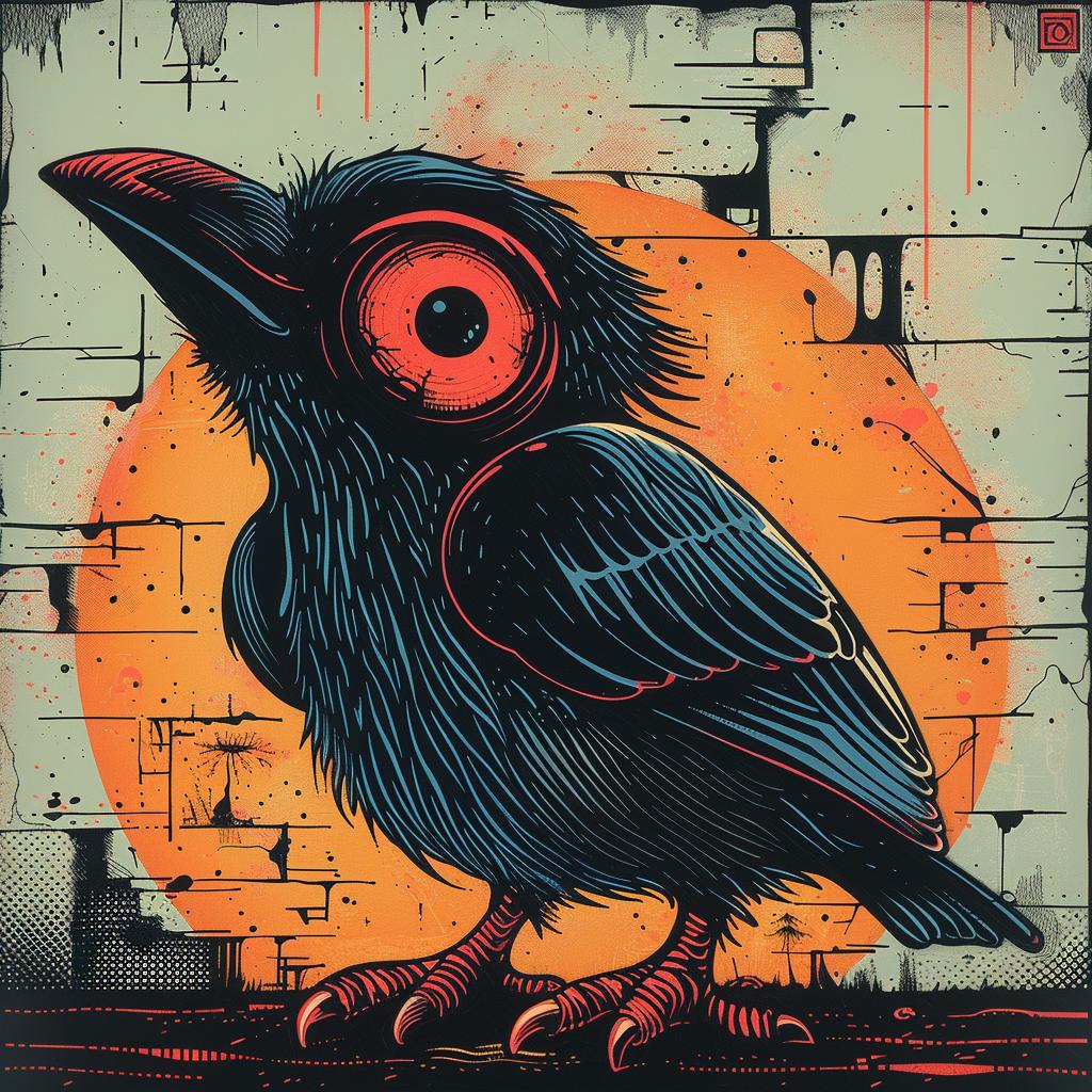 painting  crow  redEyes  naturalistic  spiritual  terror  darkArts  occult  style  ShaunTan 930435