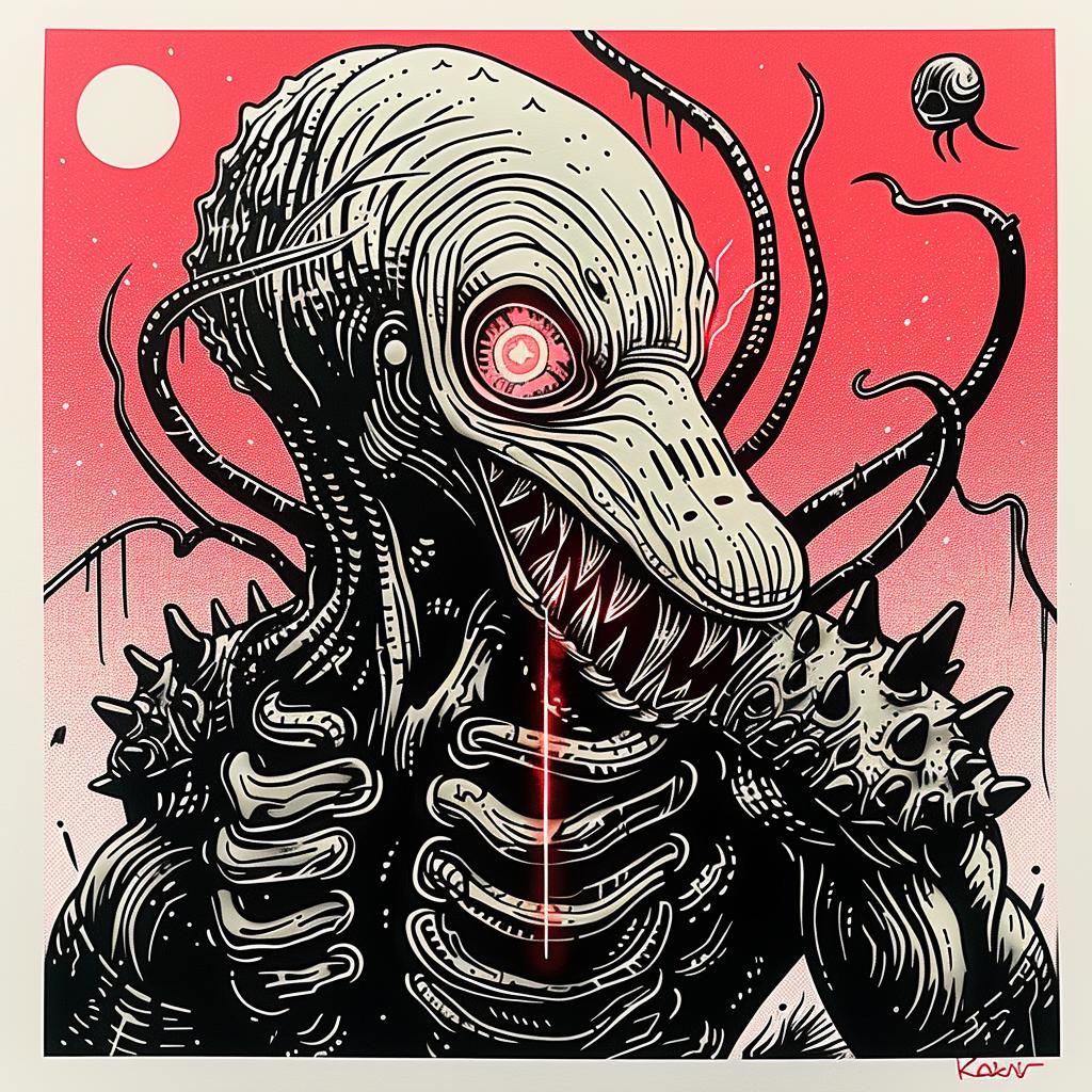 monster  tentacles  poster  dark  fantasy  illustration  creature  artwork  design  graphic 947762