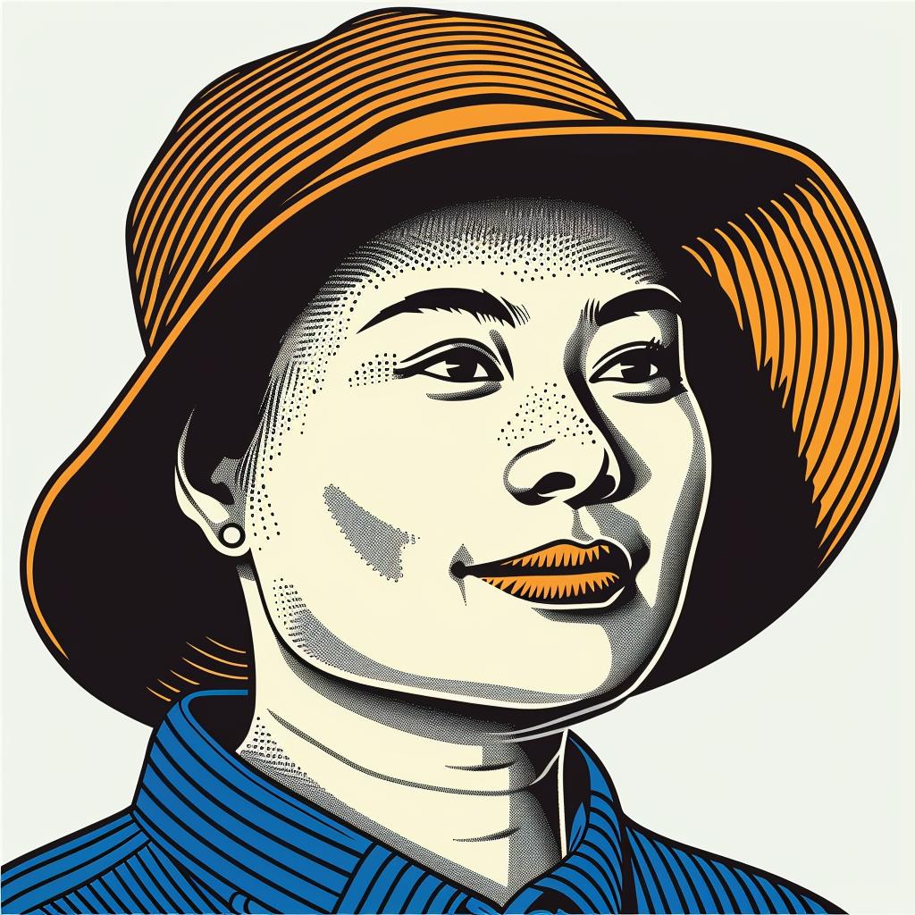 woman  portrait  hat  fashion  illustration  stylized  accessory  bold  character  art 962475