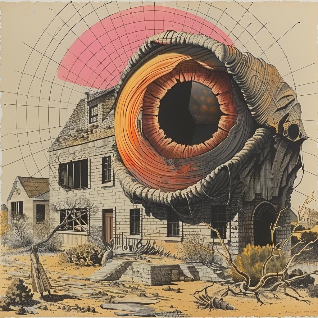 dark  horror  painting  house  eye  eerie  atmospheric  surreal  mystical  nightmarish 1035778