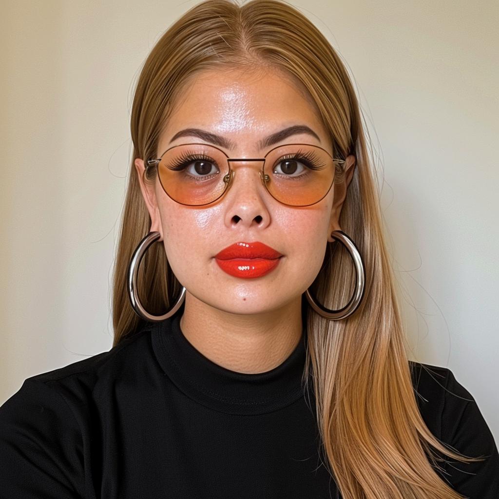 portrait  woman  lipstick  glasses  30s  Asian  modern  fashion  style  elegance 972330