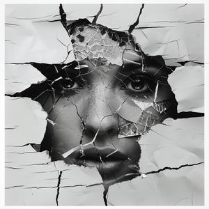 woman  face  crack  wall  torn  poster  50mm  film  camera  art 1075999