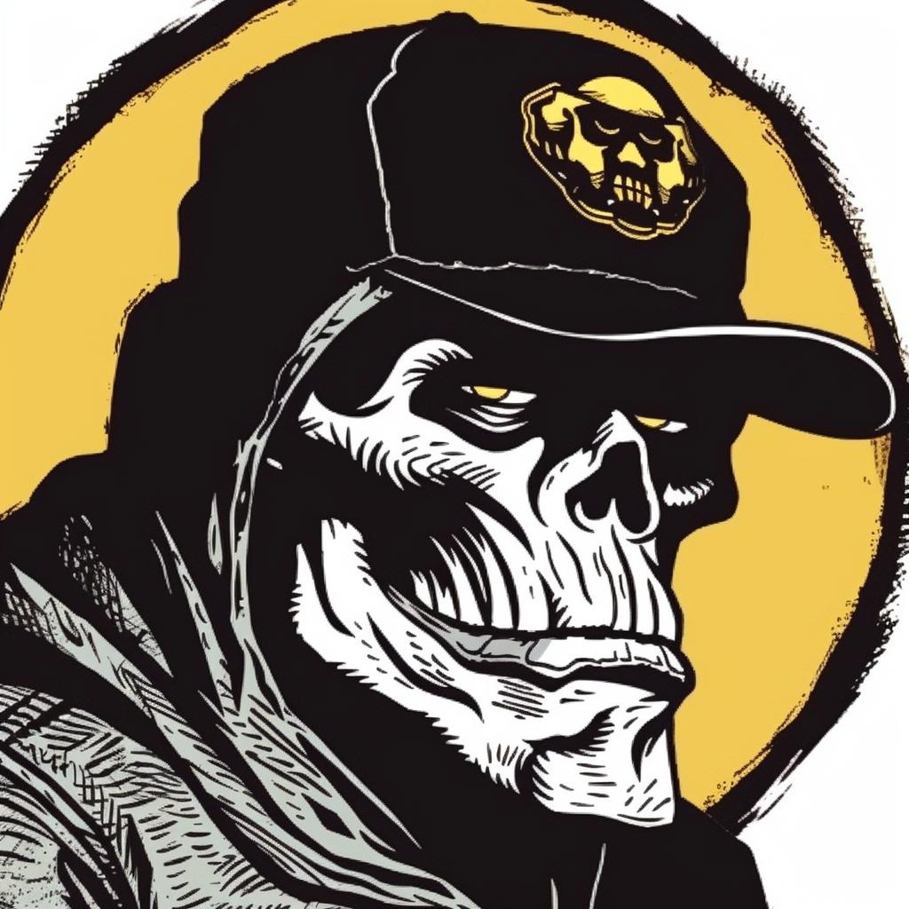 skull  baseball  cap  hoodie  graphic  stylized  illustration  edgy  modern  dark 1024377