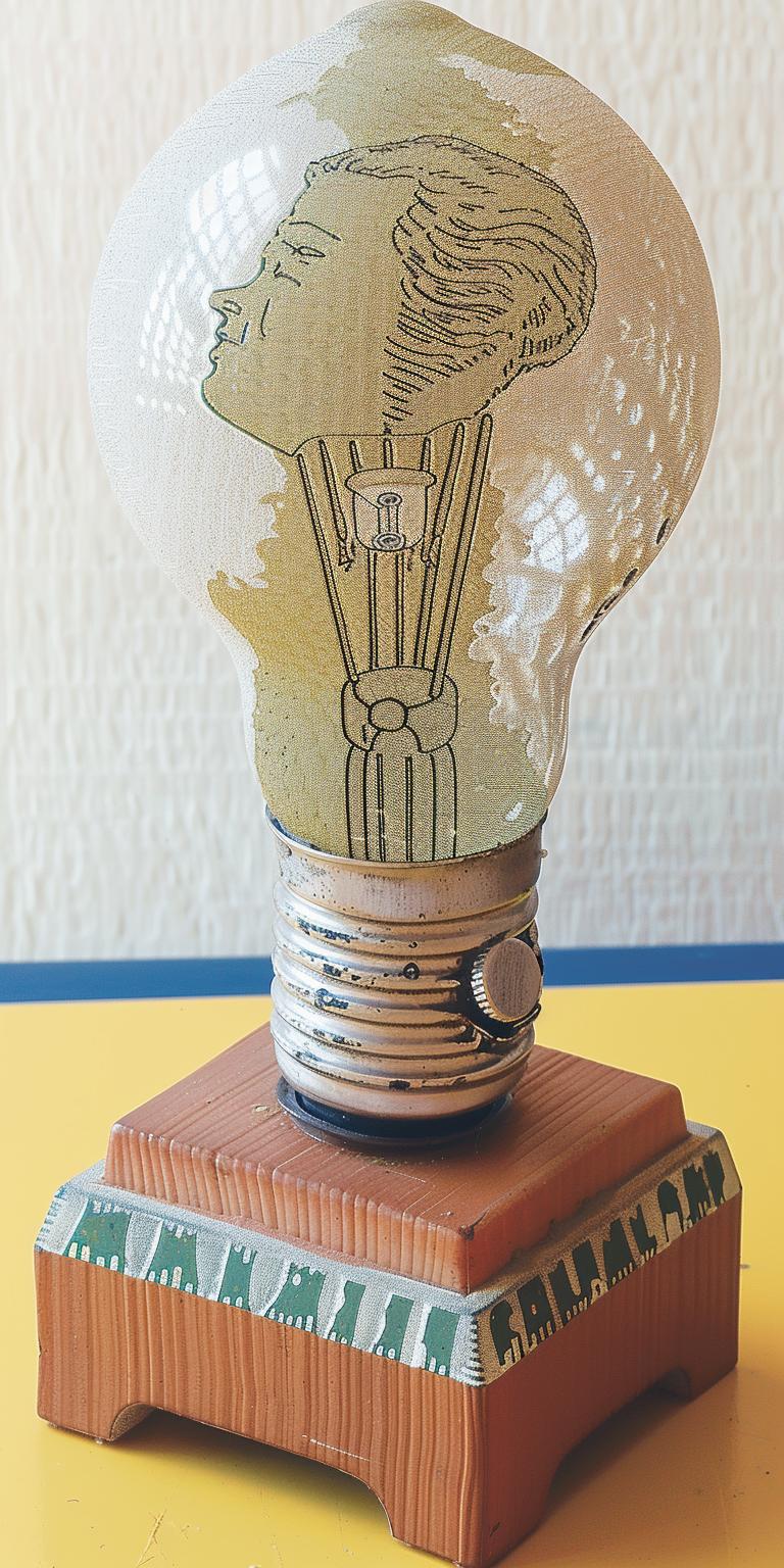 lightbulb  liquid  drowning  man  globe  wooden  base  surreal  conceptual  illustration 940659