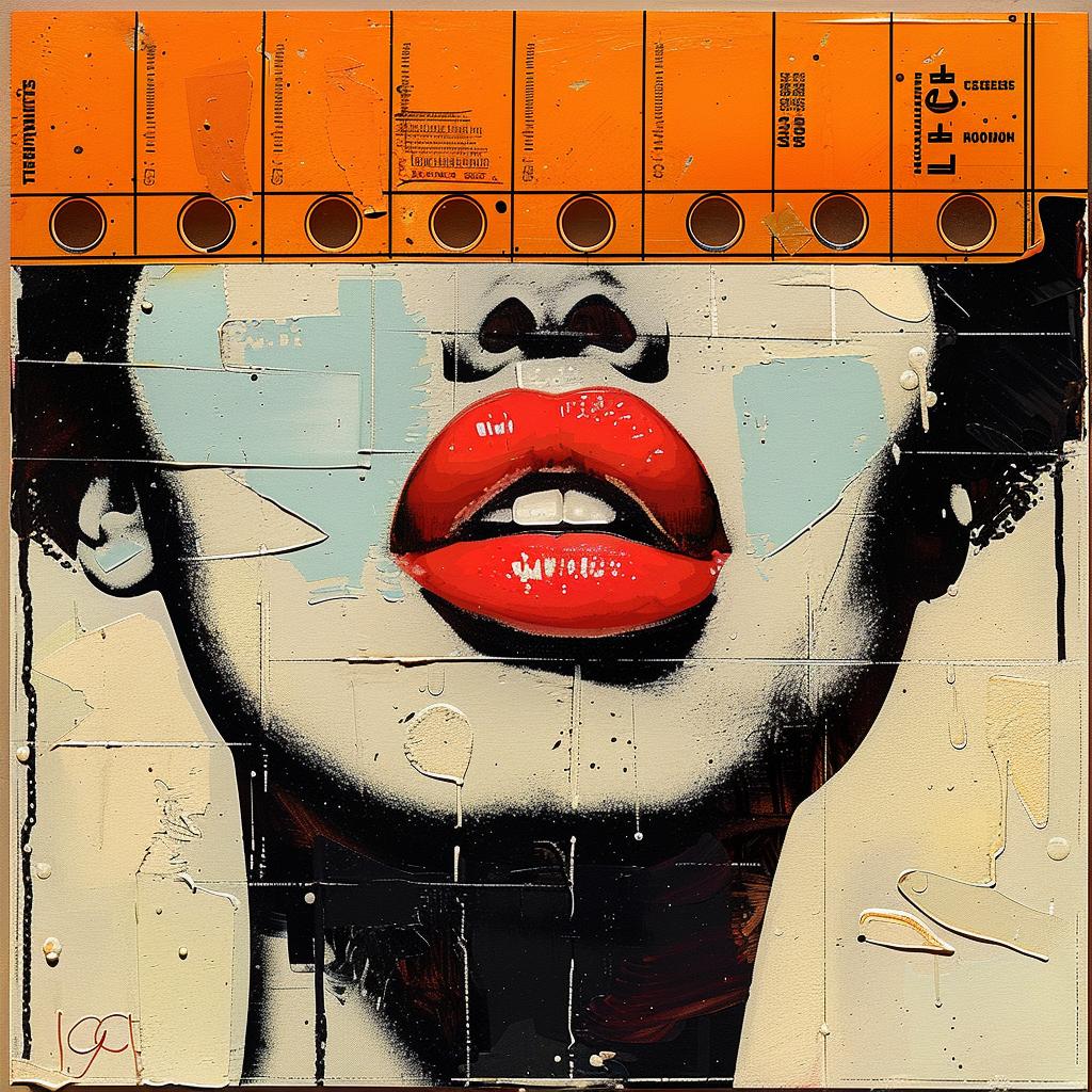 woman  1980s  album  cover  Joan  Cornella  encaustic  African-American  painting  colorful 963472