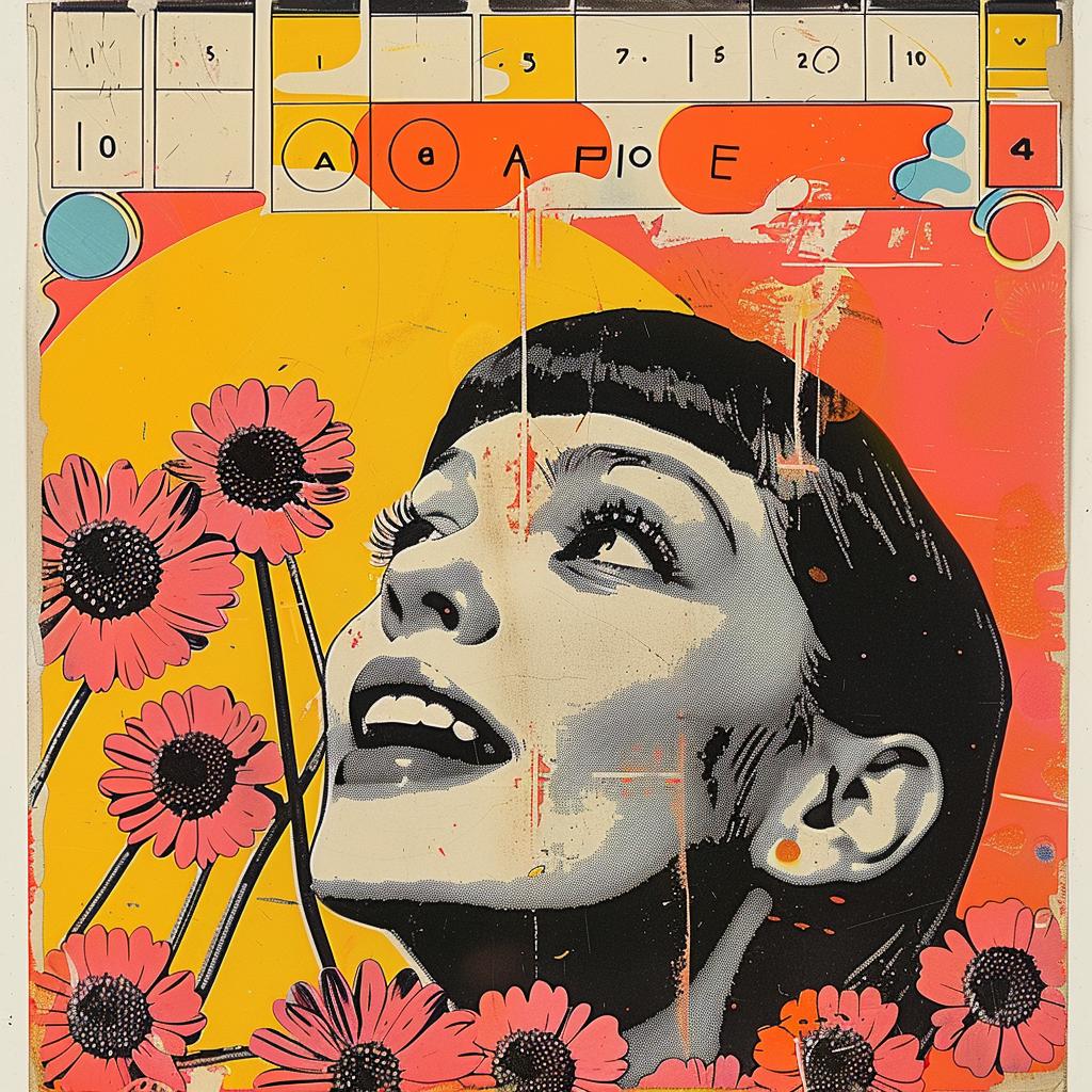 surreal  album  collage  flowerpunk  happy  screenprinting  keyboard  women  Toshio  Saeki 942050