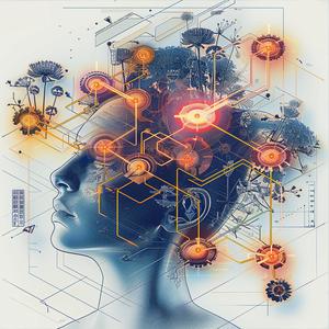 woman  technology  digital  illustration  brain  art  head  modern  design  abstract 1060563