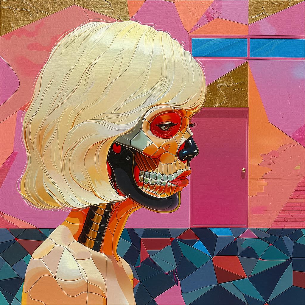 painting  woman  skeleton  face  artistic  abstract  conceptual  dark  surreal  unique 966048