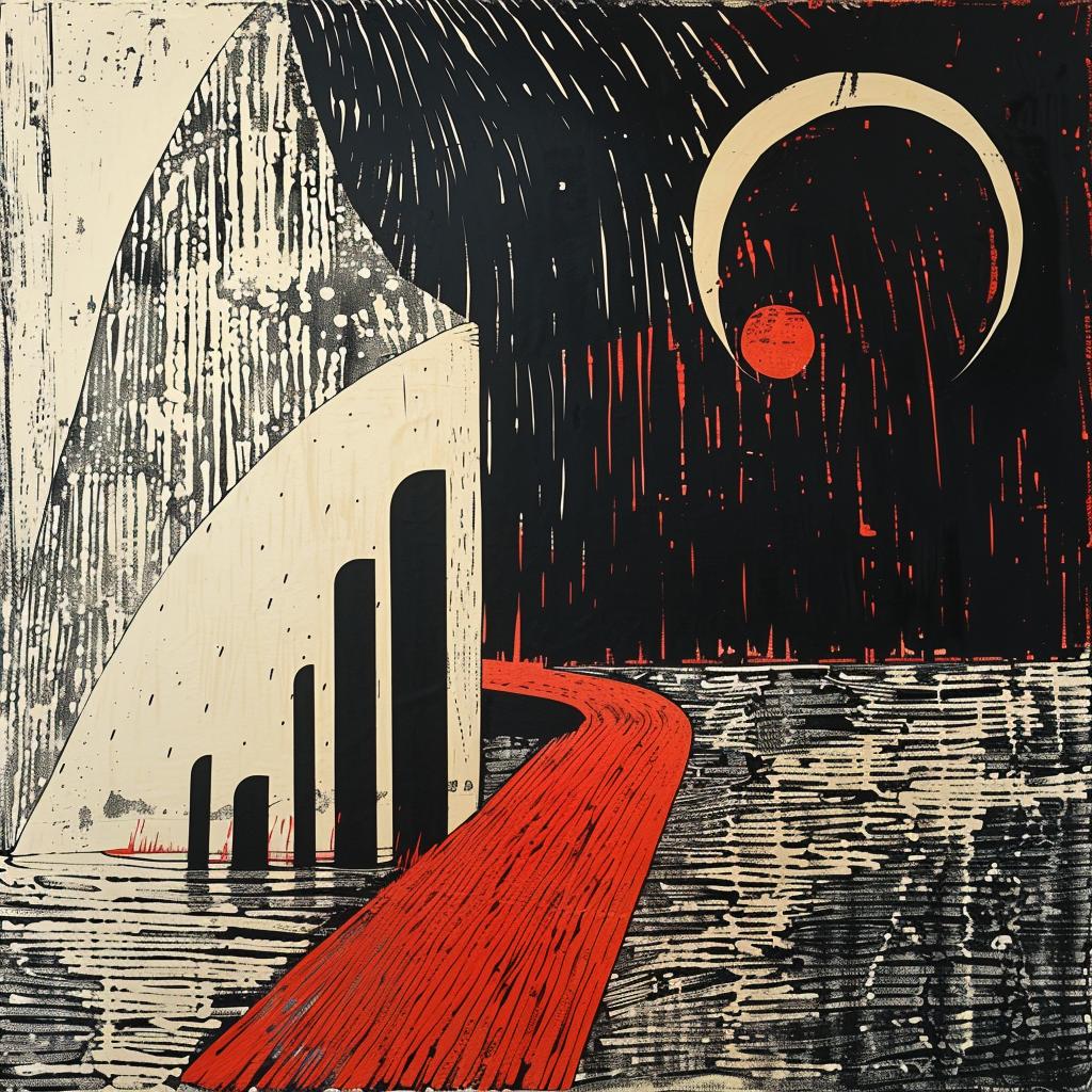 abstract  impressionism  painting  red  black  lines  artwork  modern  bold  dynamic 928080