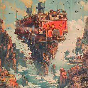 ship  ocean  painting  chromolithography  water  sea  art  nautical  landscape  travel 1059610